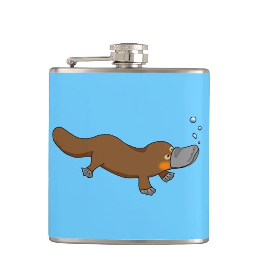 schattige eend heupfles (Voorkant)