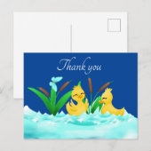 schattige eenden om het even welk doel dank u briefkaart (Voorkant / Achterkant)