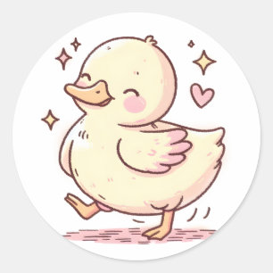 Schattige eendenras Sticker – Schattig dierontwerp