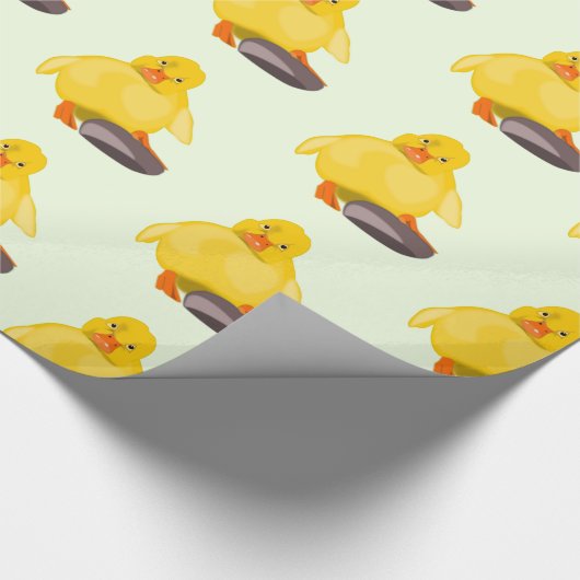 Schattige eendenwikkelpapier cadeaupapier (Hoek)