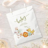 Schattige eendje Baby shower Bedankzakje (Geknipt)
