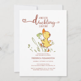 Schattige eendje Baby shower Kaart