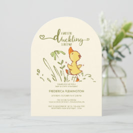 Schattige eendje Baby shower Kaart