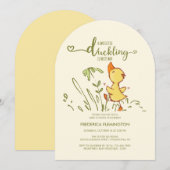 Schattige eendje Baby shower Kaart (Voorkant / Achterkant)