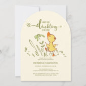 Schattige eendje Baby shower Kaart (Voorkant)