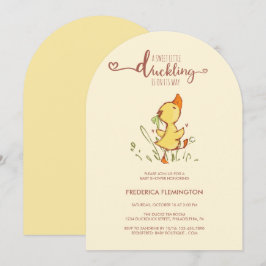Schattige eendje Baby shower Kaart