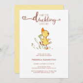 Schattige eendje Baby shower Kaart (Voorkant / Achterkant)