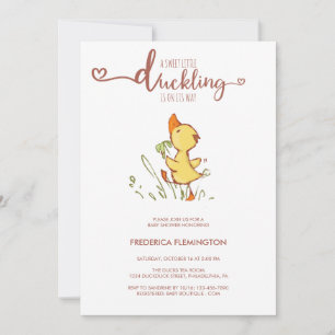 Schattige eendje Baby shower Kaart