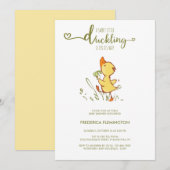 Schattige eendje Baby shower Kaart (Voorkant / Achterkant)