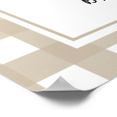 Schattige eendje Baby shower Poster (Hoek)