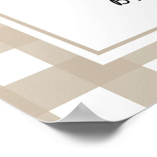 Schattige eendje Baby shower Poster (Hoek)