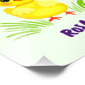 Schattige eendje foto afdruk (Hoek)