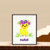 Schattige eendje foto afdruk