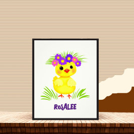 Schattige eendje foto afdruk