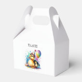 Schattige eendje Happy Birthday Party Favoriet Box Bedankdoosjes (Achterkant)