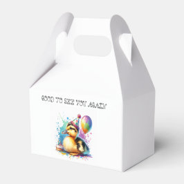 Schattige eendje Happy Birthday Party Favoriet Box Bedankdoosjes