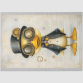 Schattige eendje in kleding Pet bril L8 Decoupage Tissuepapier (Voorkant)