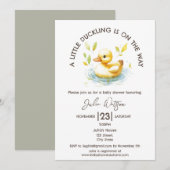 Schattige eendje is op weg naar genderneutraal kaart (Voorkant / Achterkant)