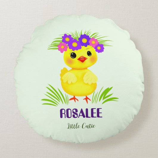 Schattige eendje rond kussen (Voorkant)