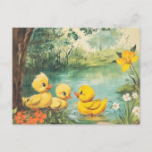 Schattige eendjes briefkaart (Voorkant)