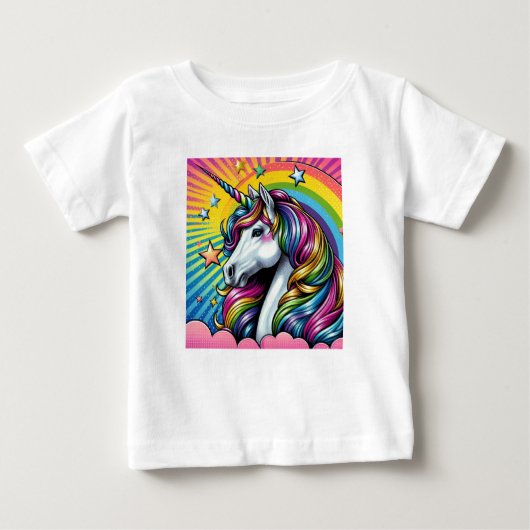 Schattige eenhoorn baby T-shirt! (Voorkant)