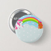 schattige eenhoorn Badge Ronde Button 5,7 Cm (Voorkant /achterkant)