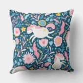 Schattige eenhoorn bloemenkussen, grillig dier kussen (Achterkant)