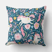 Schattige eenhoorn bloemenkussen, grillig dier kussen (Voorkant)