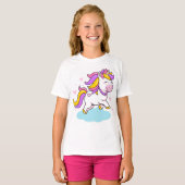 Schattige Eenhoorn Cartoon - Schattigee & Magische T-shirt (Voorkant volledig)