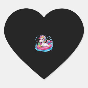 Schattige Eenhoorn Genietend van IJscrème Pret voo Hart Sticker