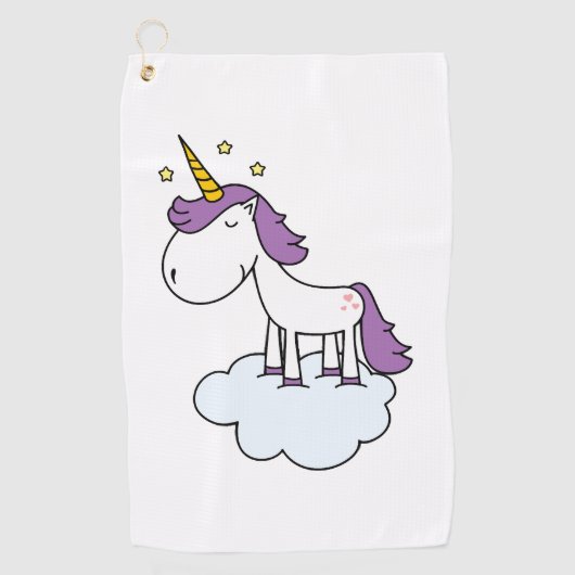 Schattige eenhoorn golfhanddoek (Voorkant)