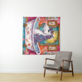 Schattige Eenhoorn in het Bad Wandkleed (In Situ (horizontaal))