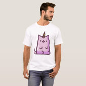 Schattige Eenhoorn Kat T-shirt (Voorkant volledig)