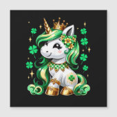 Schattige Eenhoorn Klaver St. Patrick's Dag (Voorkant)