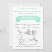 Schattige Eenhoorn | Maak kennis met de nieuwe bab Kaart (Voorkant)