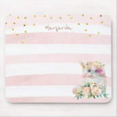 Schattige eenhoorn magisch meisje muismat (Voorkant)