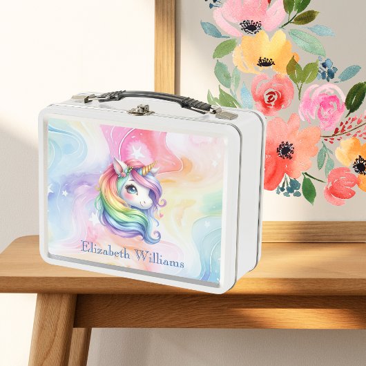 Schattige Eenhoorn met Rainbow Design voor Meisjes