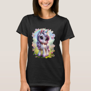 Schattige eenhoorn ontwerp voor meisjes t-shirt
