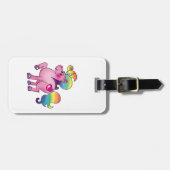 schattige eenhoorn-pony bagagelabel (Voorkant horizontaal)
