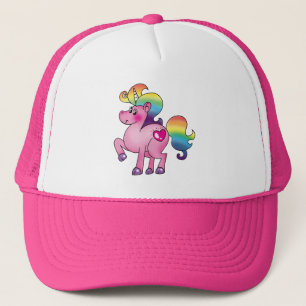 schattige eenhoorn-pony trucker pet
