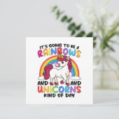 Schattige Eenhoorn Regenboog Grappig (Staand voorkant)