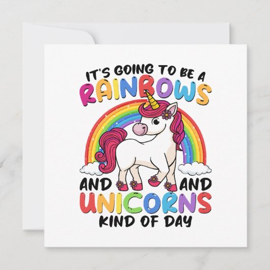 Schattige Eenhoorn Regenboog Grappig (Voorkant)