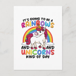 schattige eenhoorn regenboog grappig briefkaart