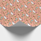 Schattige Eenhoorn & Regenboog Inpakpapier | Paste (Hoek)