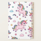 Schattige Eenhoorn Regenboog Planner (Achterkant)