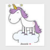 Schattige eenhoorn sticker (Vel)