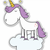 Schattige eenhoorn sticker (Voorkant)