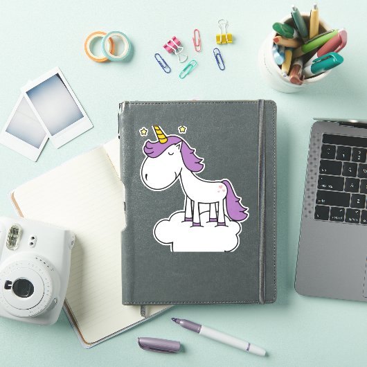 Schattige eenhoorn sticker (iPad Cover)