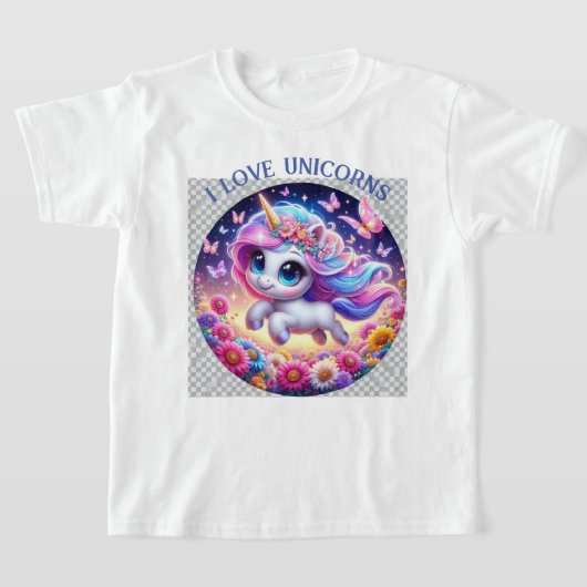 schattige eenhoorn t-shirt (Laagn)