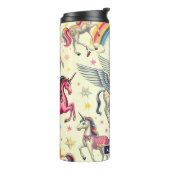  Schattige eenhoornpatroon Thermosbeker (Gedraaid links)